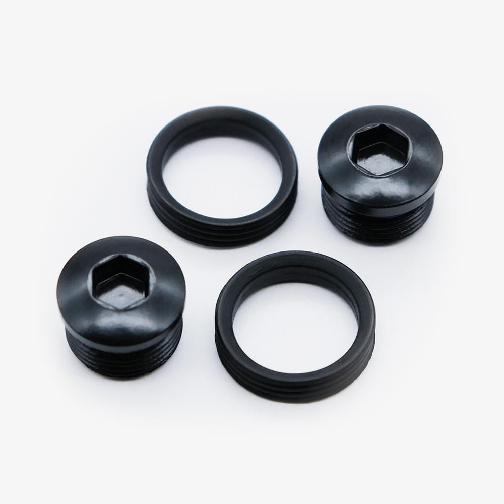 Sdg Pedal Slater End Cap And Seal Kit Black - Ultimate Cycles Nowra