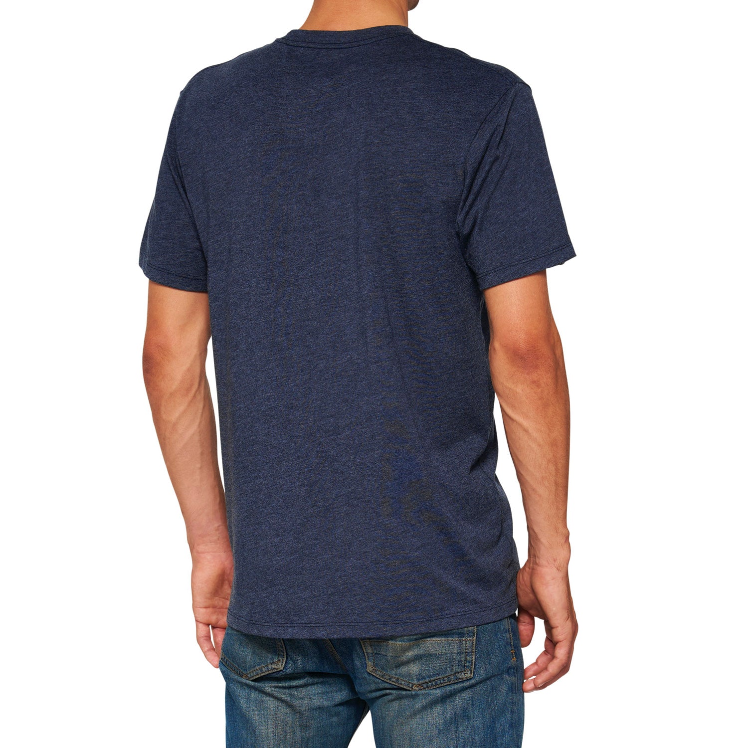 100% Icon T-shirt Navy Heather - Ultimate Cycles Nowra