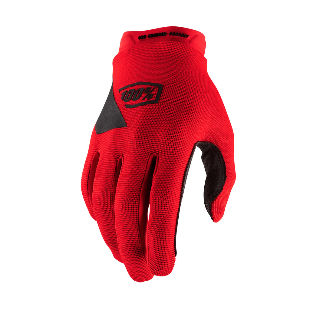 100% Ridecamp Gloves Red - Ultimate Cycles Nowra