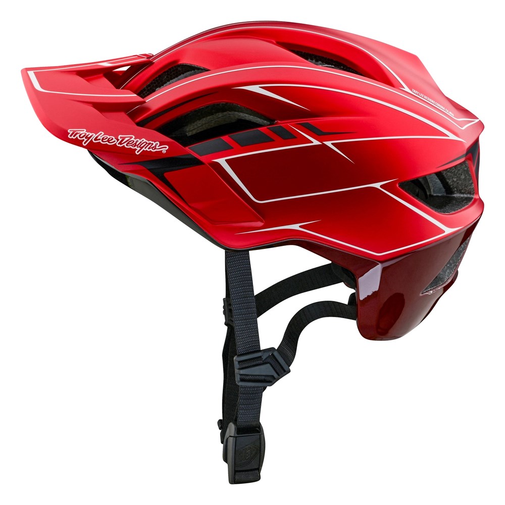 Tld 24.1 Flowline Se Mips As Helmet Pinstripe Red Xlg / 2Xl - Ultimate Cycles Nowra