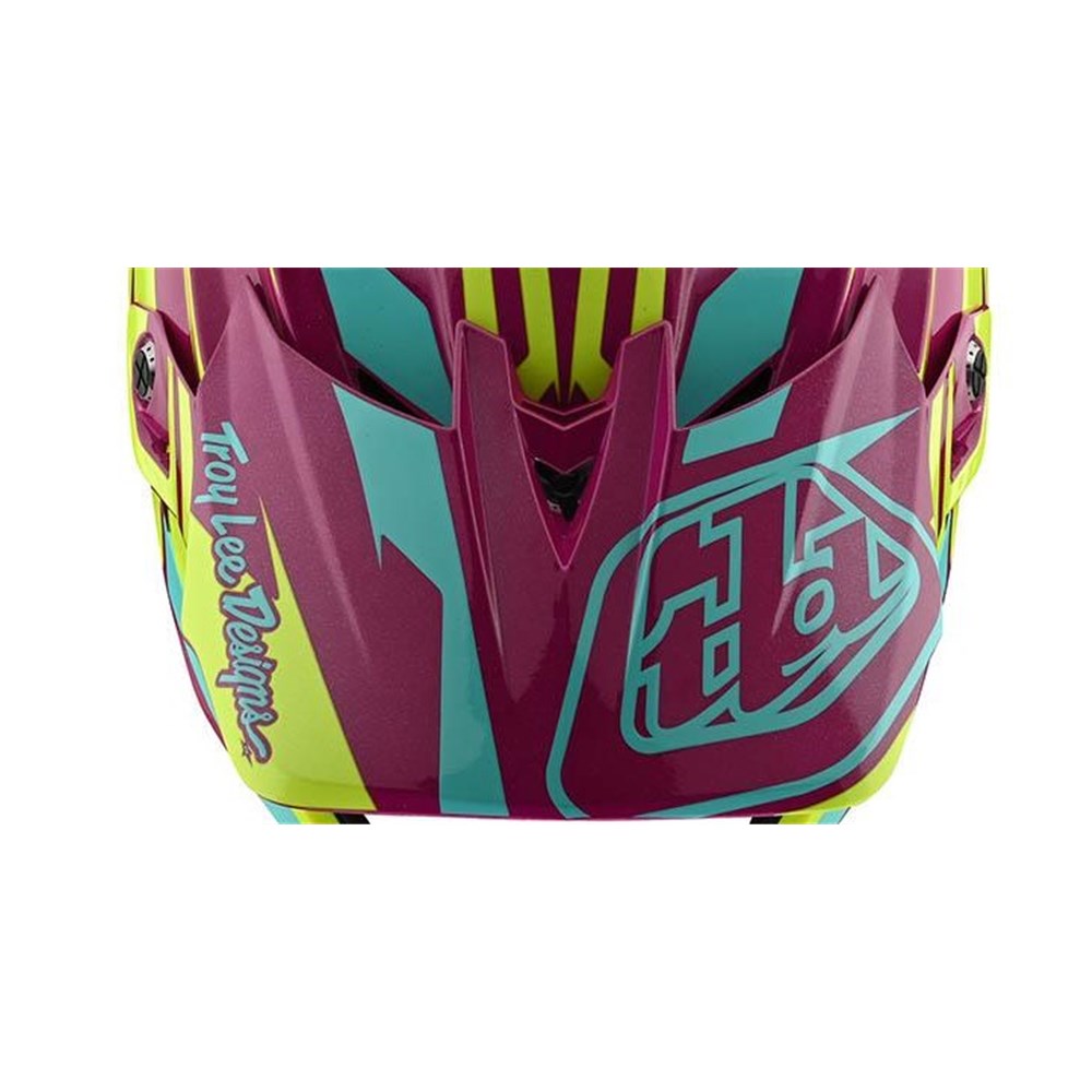 Tld 21 Er D4 Composite Visor Slash Purple / Yellow - Ultimate Cycles Nowra