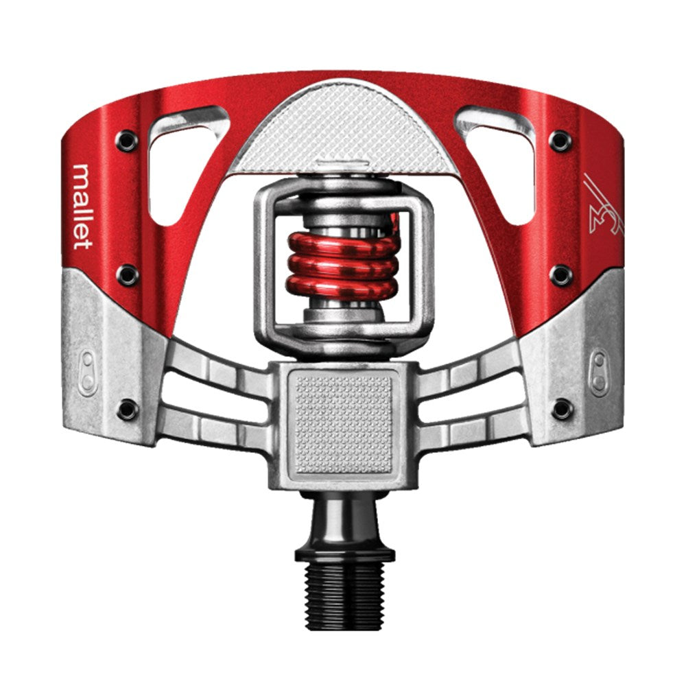 Crankbrothers Pedal Mallet 3 Raw Red Red Spring - Ultimate Cycles Nowra