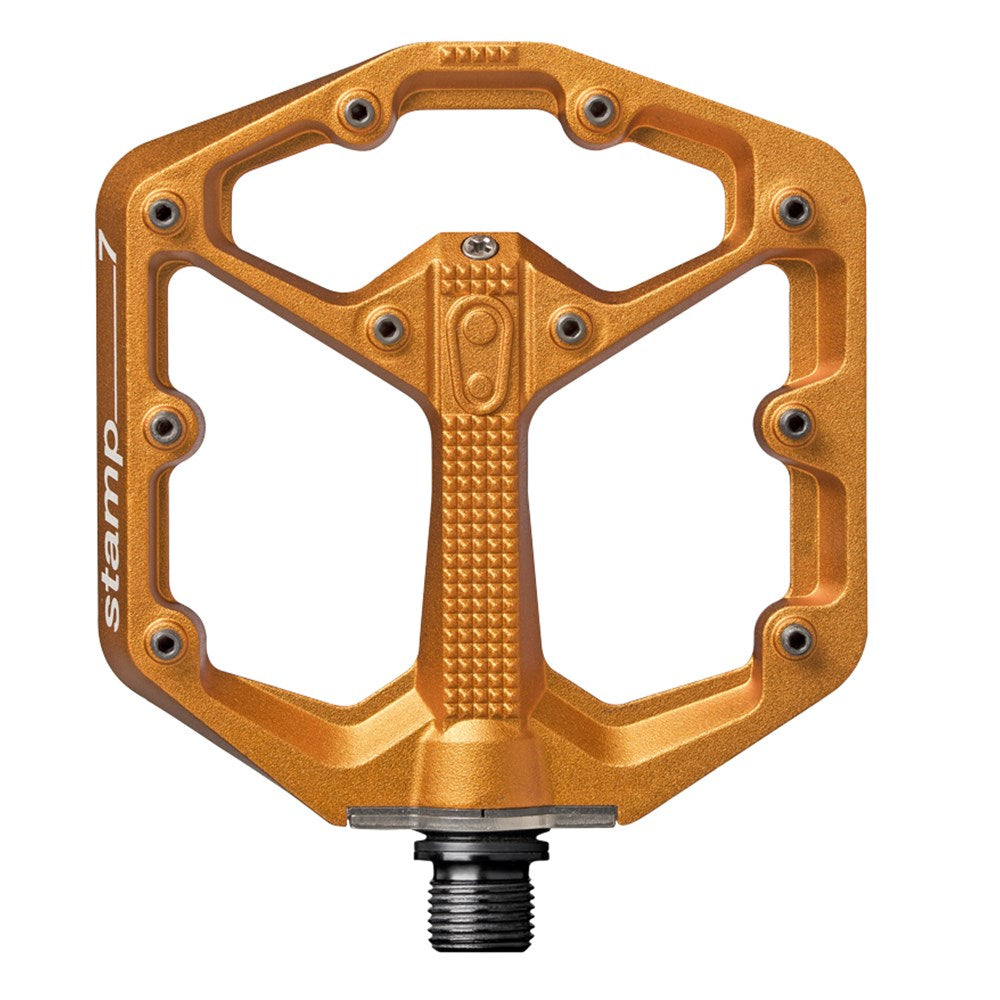 Crankbrothers Pedal Stamp 7 Small Orange - Ultimate Cycles Nowra