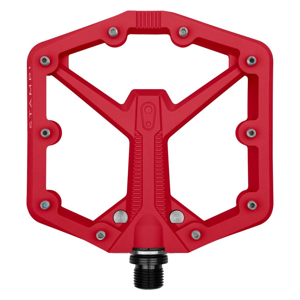 Crankbrothers Pedal Stamp 1 Large Gen 2 Red - Ultimate Cycles Nowra