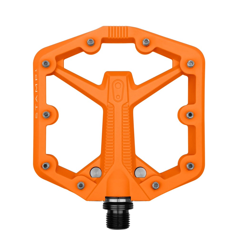 Crankbrothers Pedal Stamp 1 Small Gen 2 Orange - Ultimate Cycles Nowra