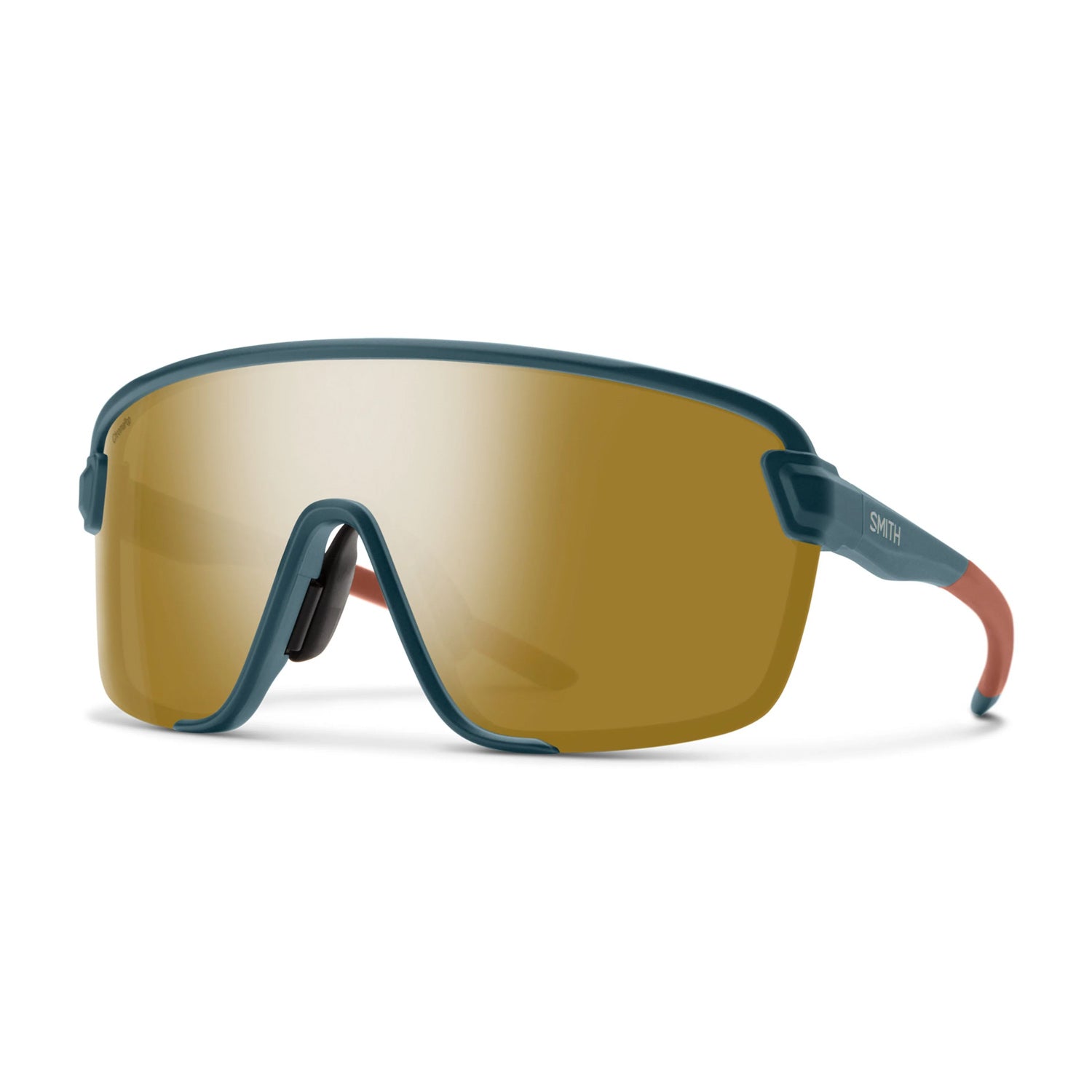 Smith Bobcat Glasses Matte Pacific (Blue) Bronzr Mirror Lense Cp - Ultimate Cycles Nowra