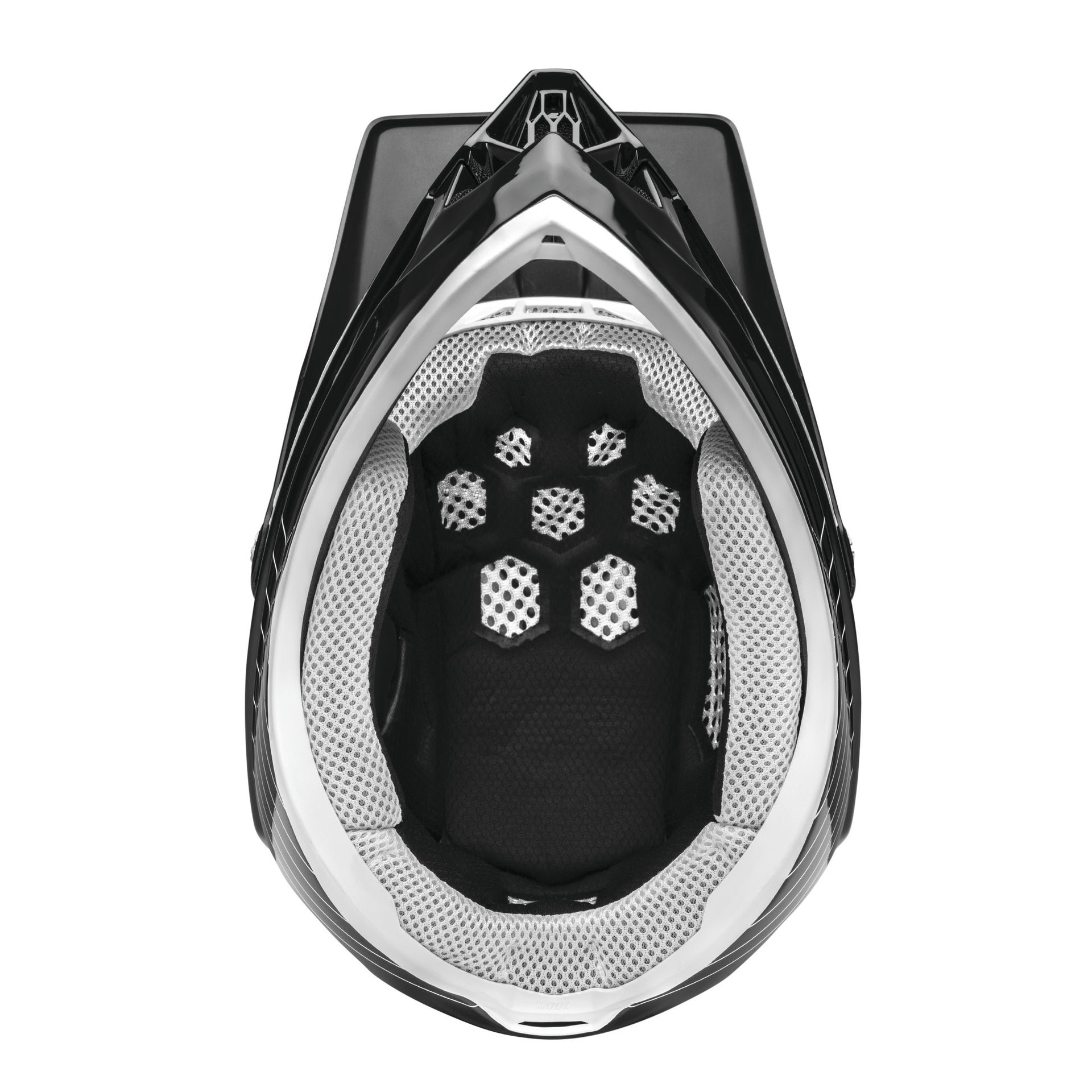 100% Aircraft Helmet Composite Silo Black - Ultimate Cycles Nowra