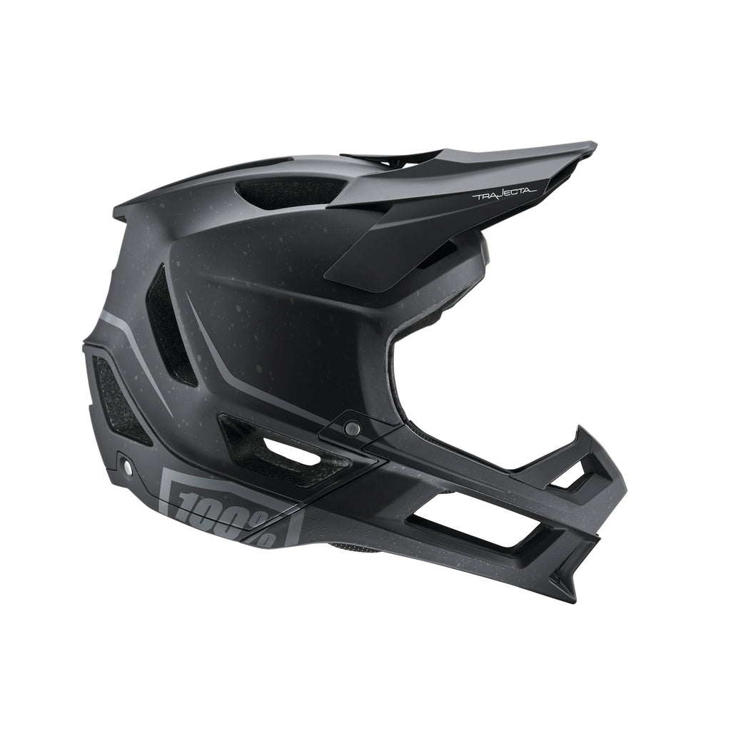 100% Trajecta Helmet Black - Ultimate Cycles Nowra