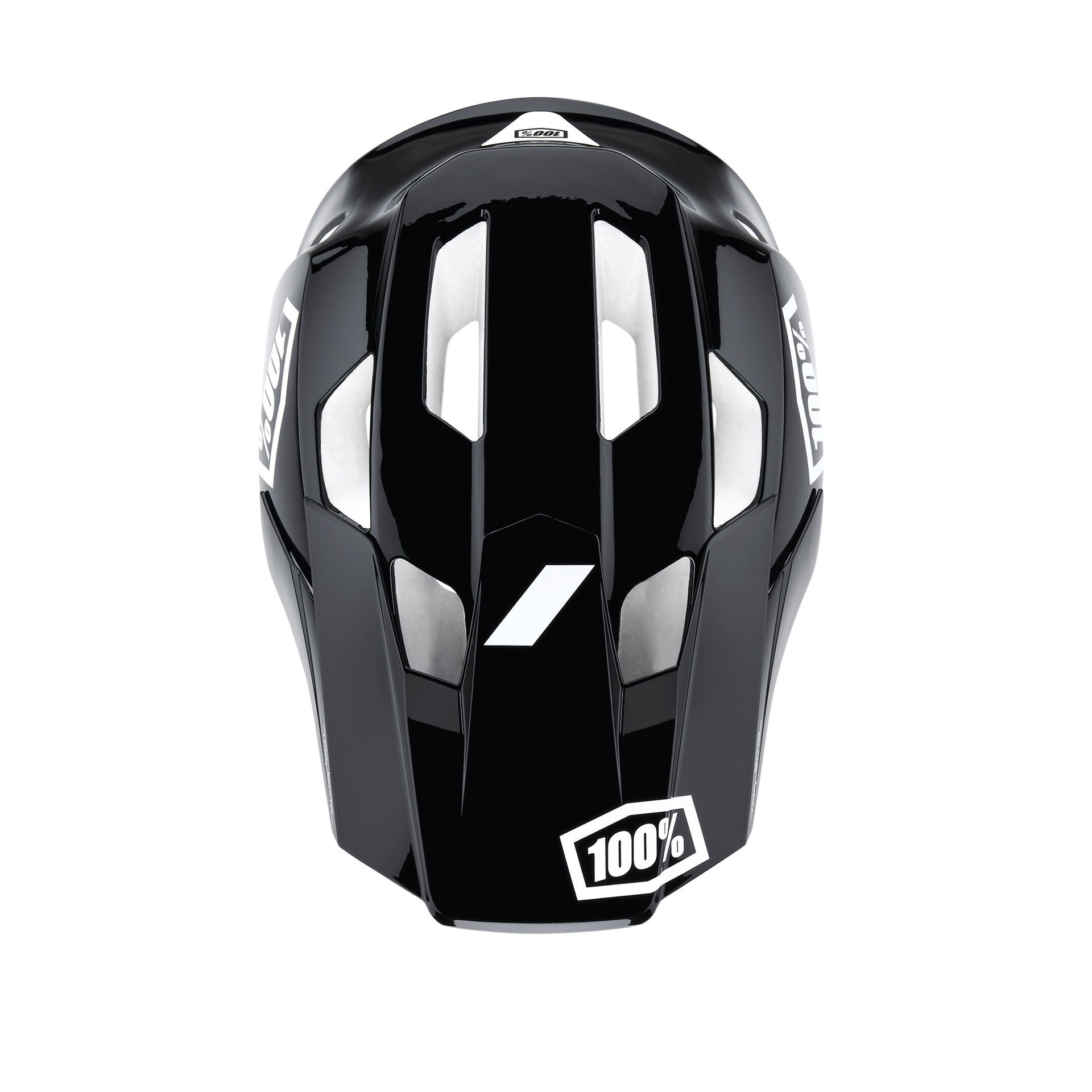 100% Trajecta Helmet Black/white - Ultimate Cycles Nowra