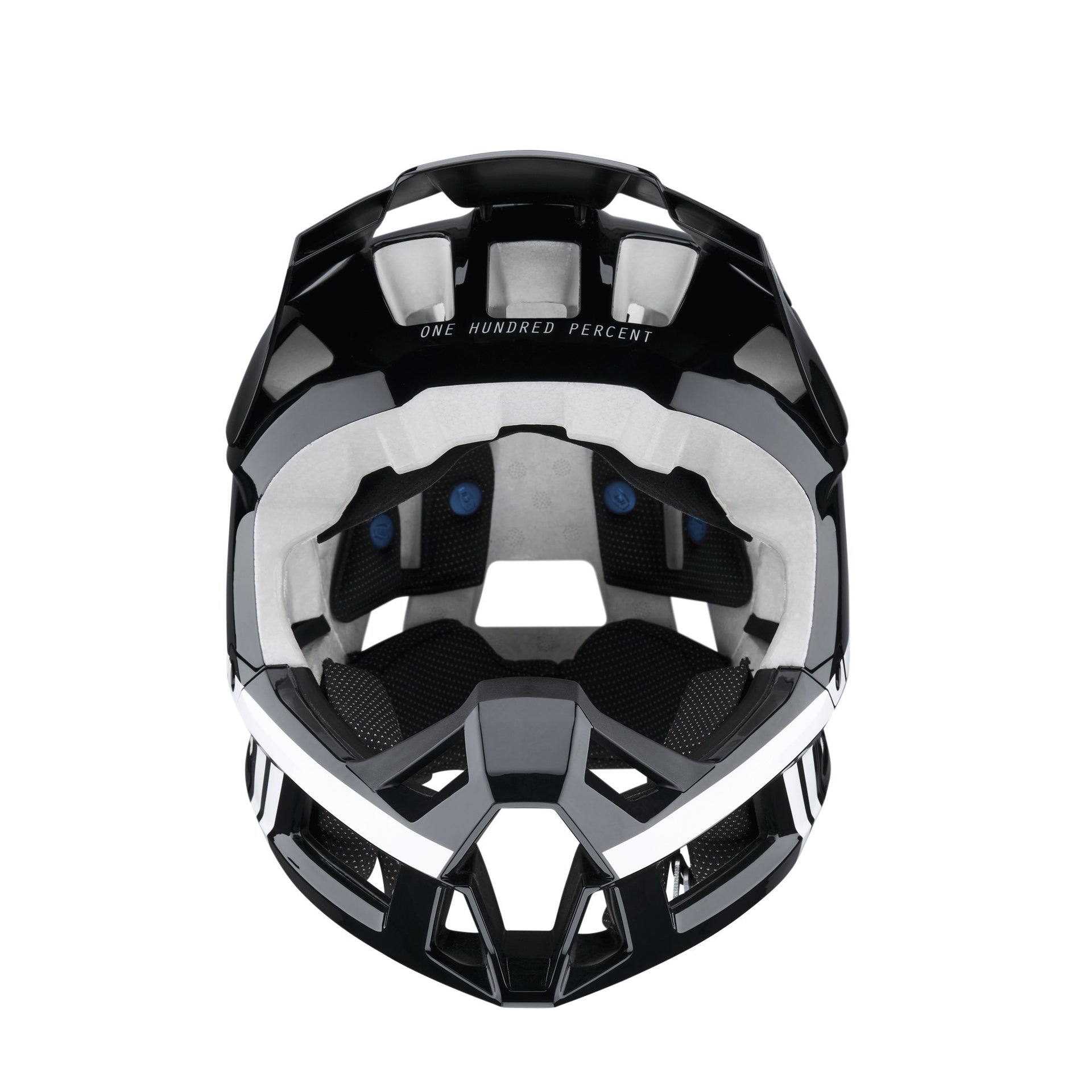 100% Trajecta Helmet Black/white - Ultimate Cycles Nowra