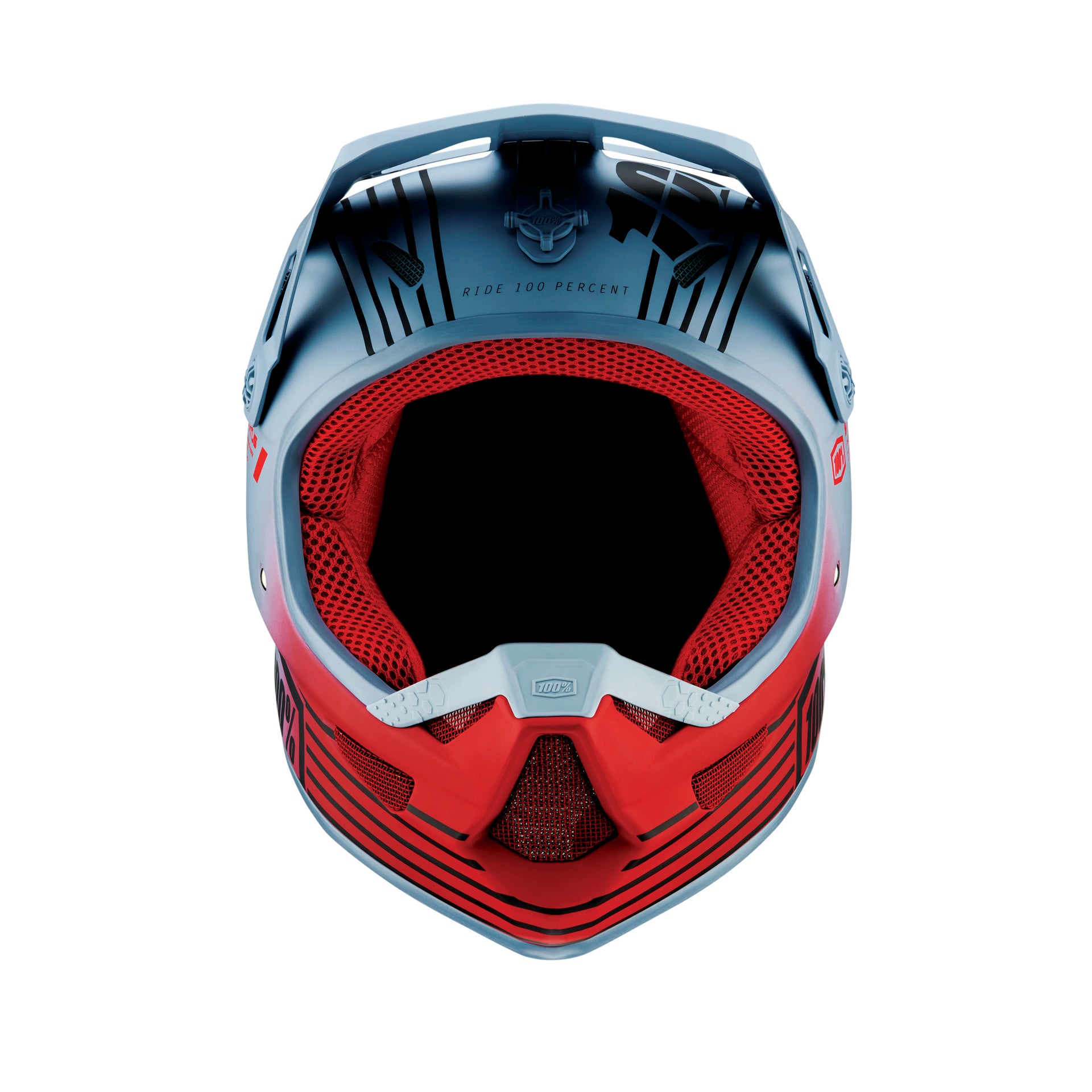 100% Status Helmet Caltec/grey - Ultimate Cycles Nowra