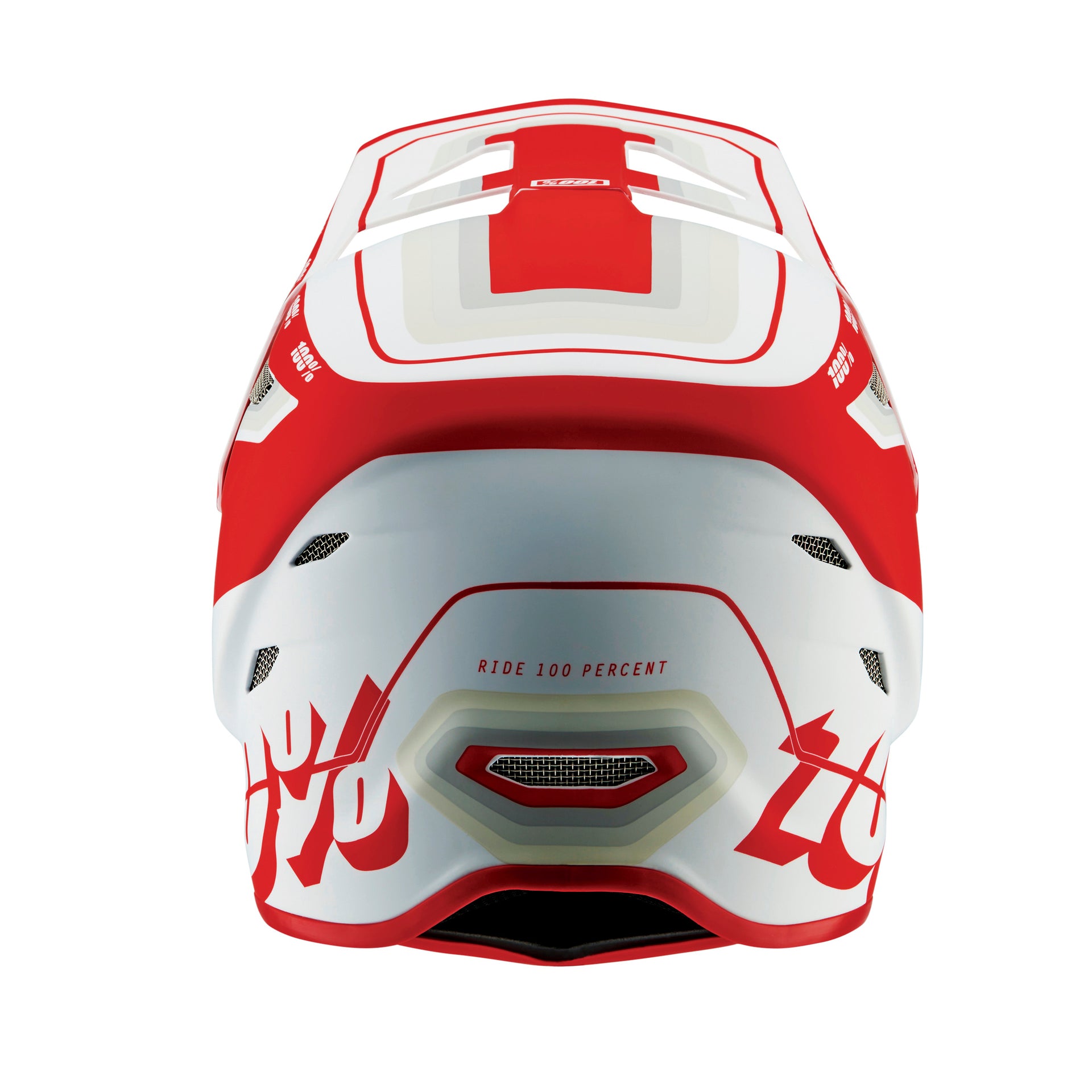 100% Status Helmet Topenga Red/white - Ultimate Cycles Nowra
