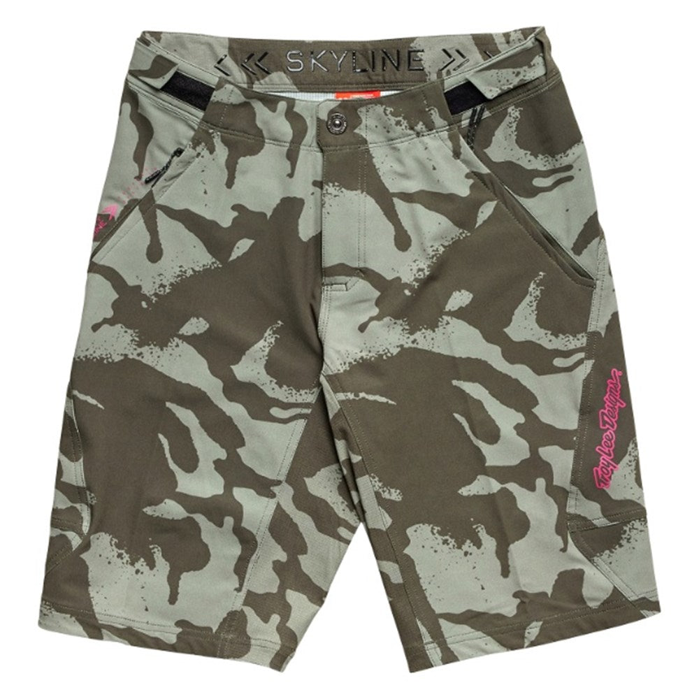 Tld 24.1 Skyline Short Shadow Camo Olive 36 - Ultimate Cycles Nowra