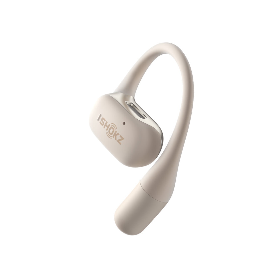 Shokz Openfit True Wireless Earbuds Beige - Ultimate Cycles Nowra
