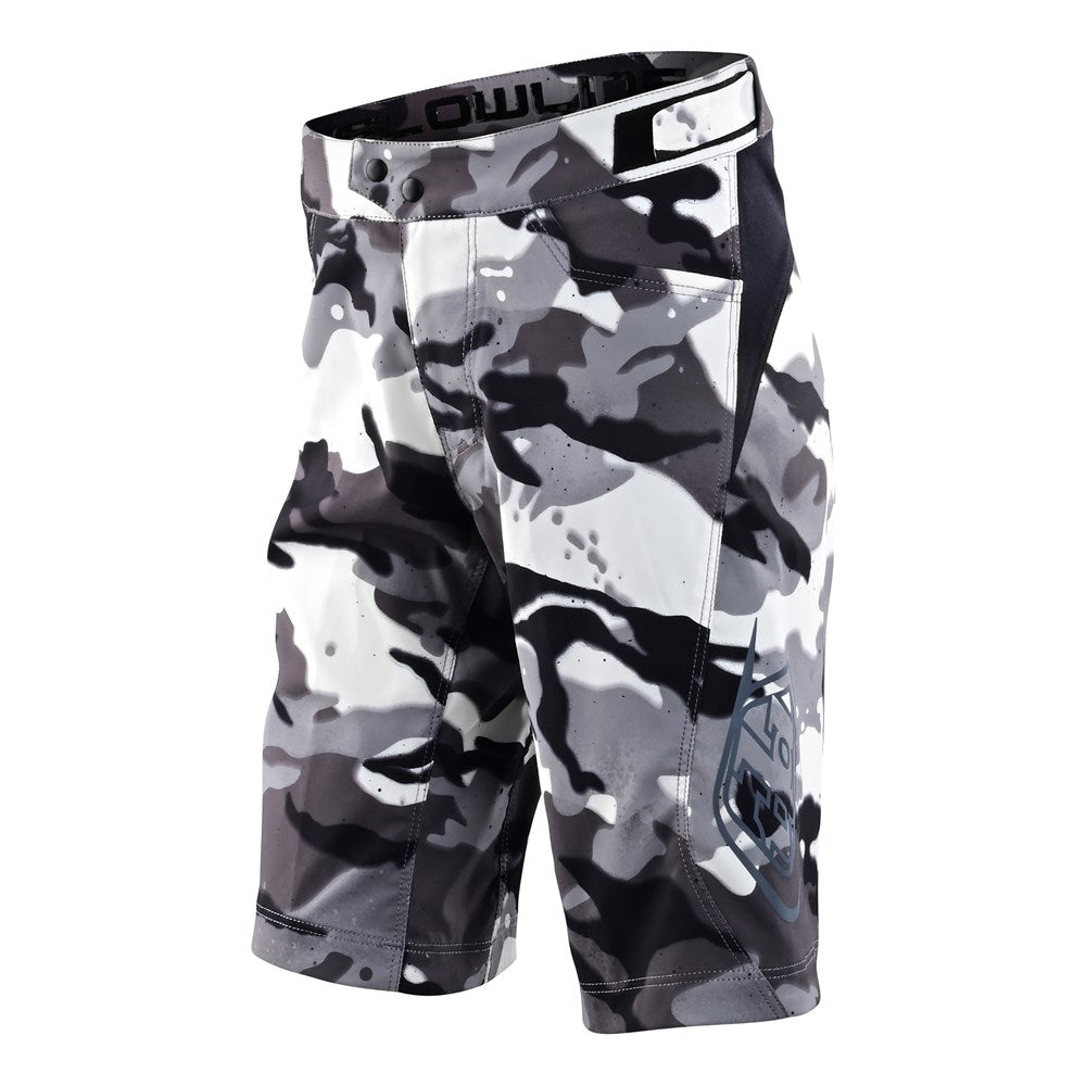 Tld 24.1 Flowline Yth Short Shell Spray Camo White Y-26 - Ultimate Cycles Nowra