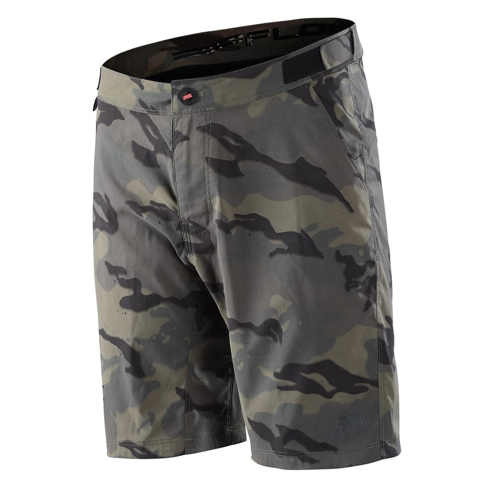 Tld Flowline Shifty Short Shell Spray Camo Military 36 - Ultimate Cycles Nowra