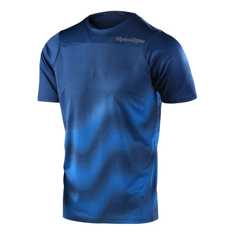 Tld Skyline Ss Jersey Wave Navy Sml - Ultimate Cycles Nowra