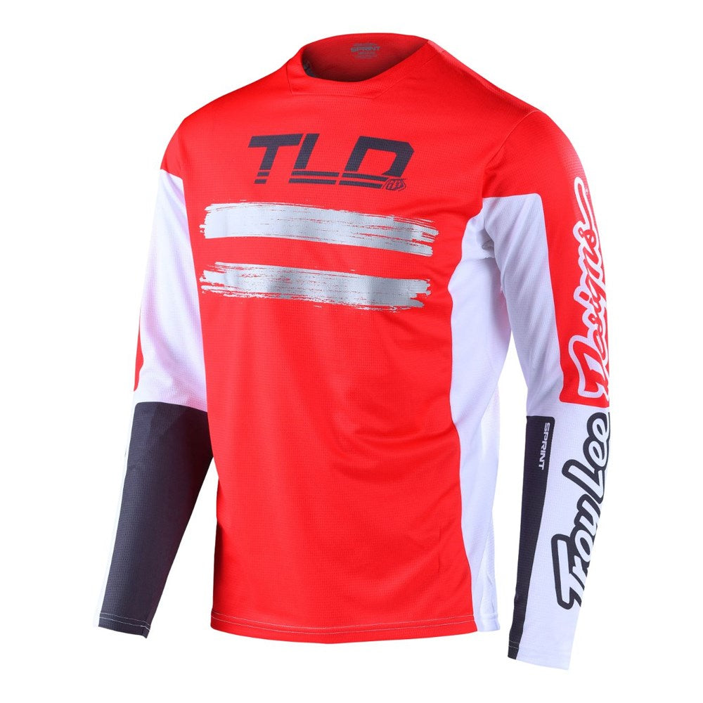 Tld Sprint Jersey Marker Glo Red Lge - Ultimate Cycles Nowra