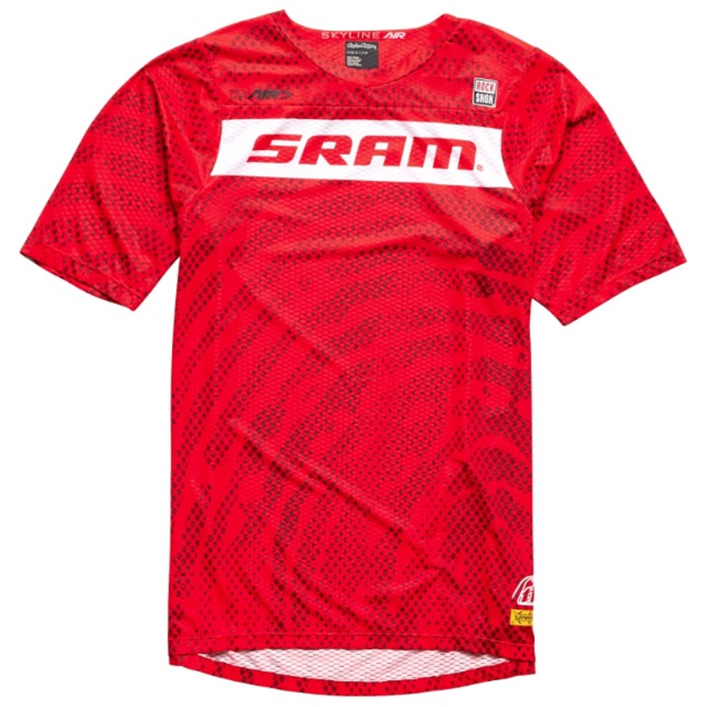 Tld 24.1 Skyline Air Ss Jersey Sram Roots Fiery Red Sml - Ultimate Cycles Nowra
