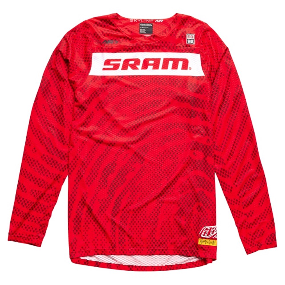 Tld 24.1 Skyline Air Ls Jersey Sram Roots Fiery Red Lge - Ultimate Cycles Nowra
