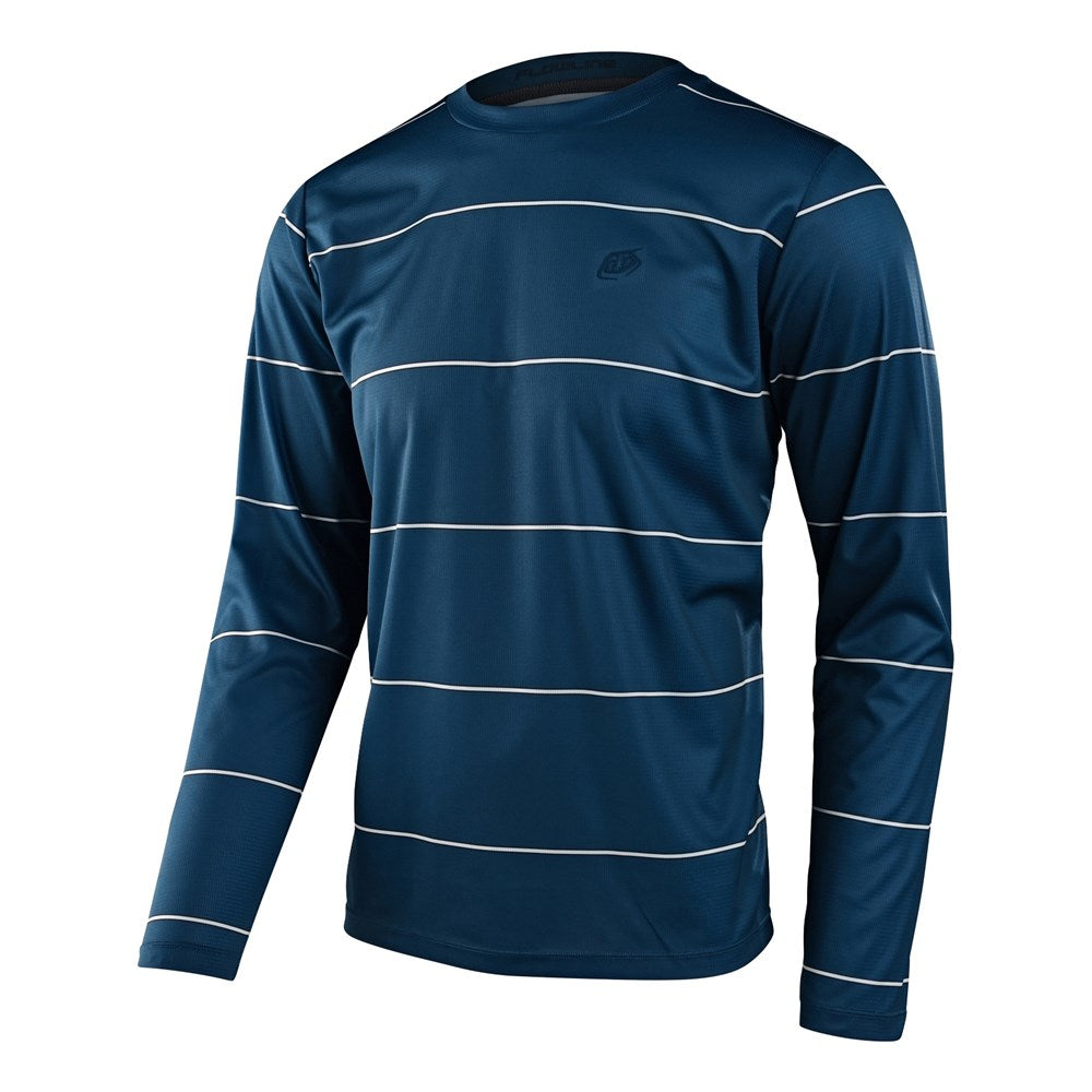 Tld Flowline Ls Jersey Revert Blue Med - Ultimate Cycles Nowra