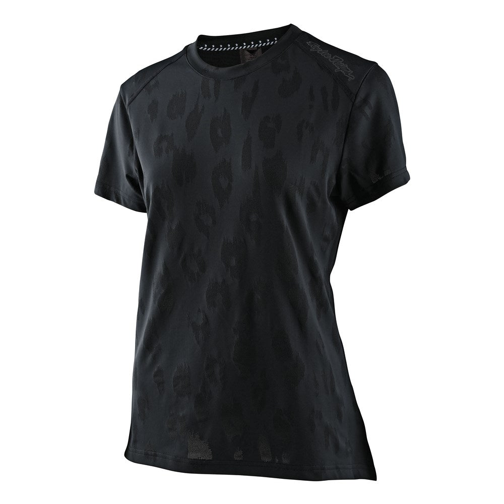 Tld Wmns Lilium Ss Jersey Jacquard Black W-Xsm - Ultimate Cycles Nowra