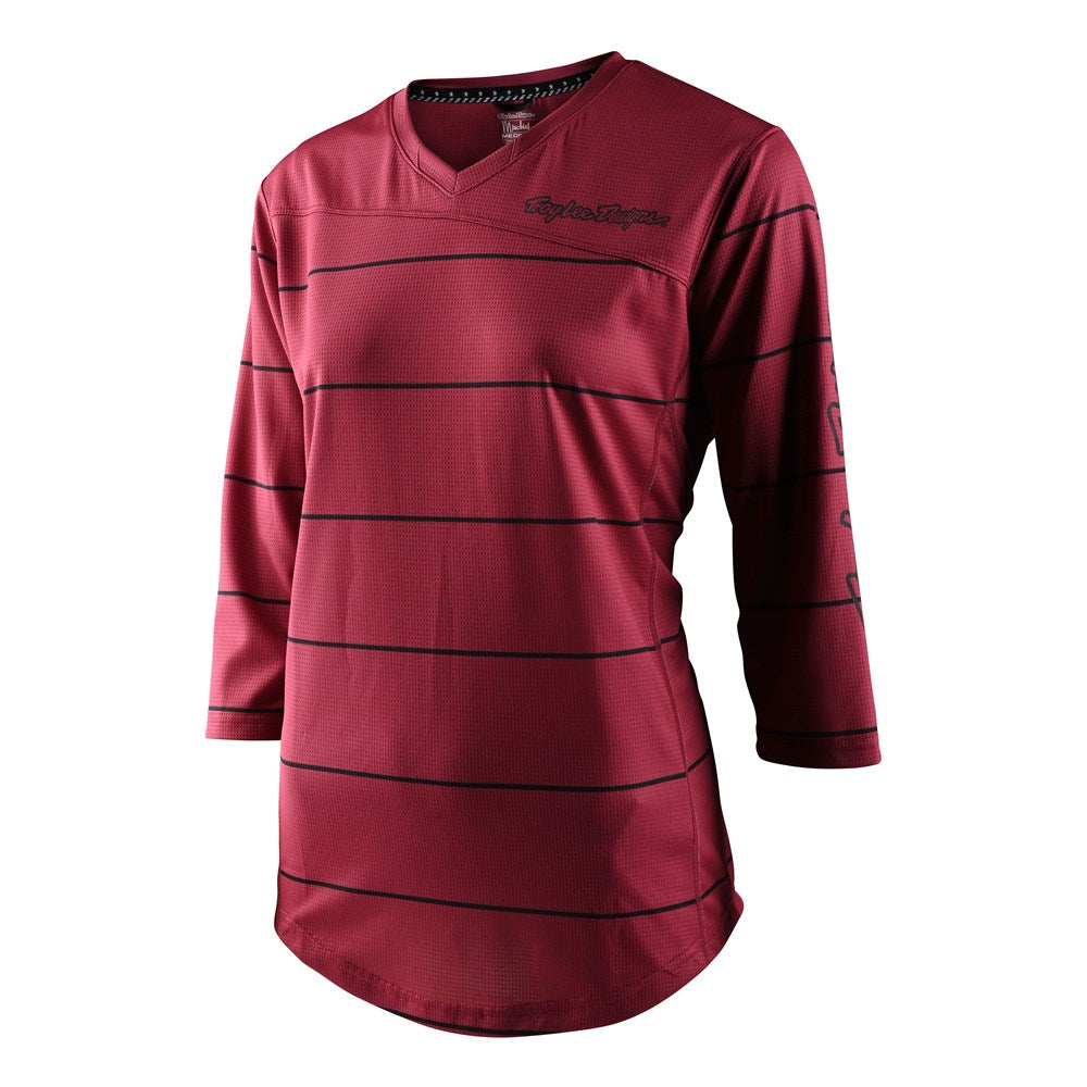 Tld Wmns Mischief 3/4 Jersey Pinstripe Elderberry W-Lge - Ultimate Cycles Nowra