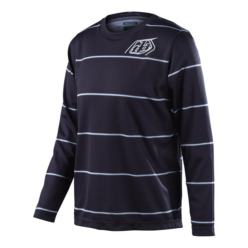 Tld 24.1 Flowline Ls Yth Jersey Revert Black Y-Xsm - Ultimate Cycles Nowra