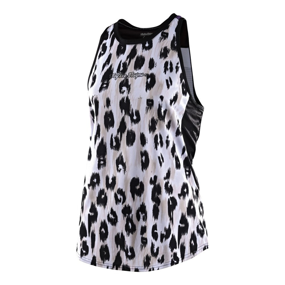 Tld Wmns Luxe Tank Wild Cat White W-Xlg - Ultimate Cycles Nowra