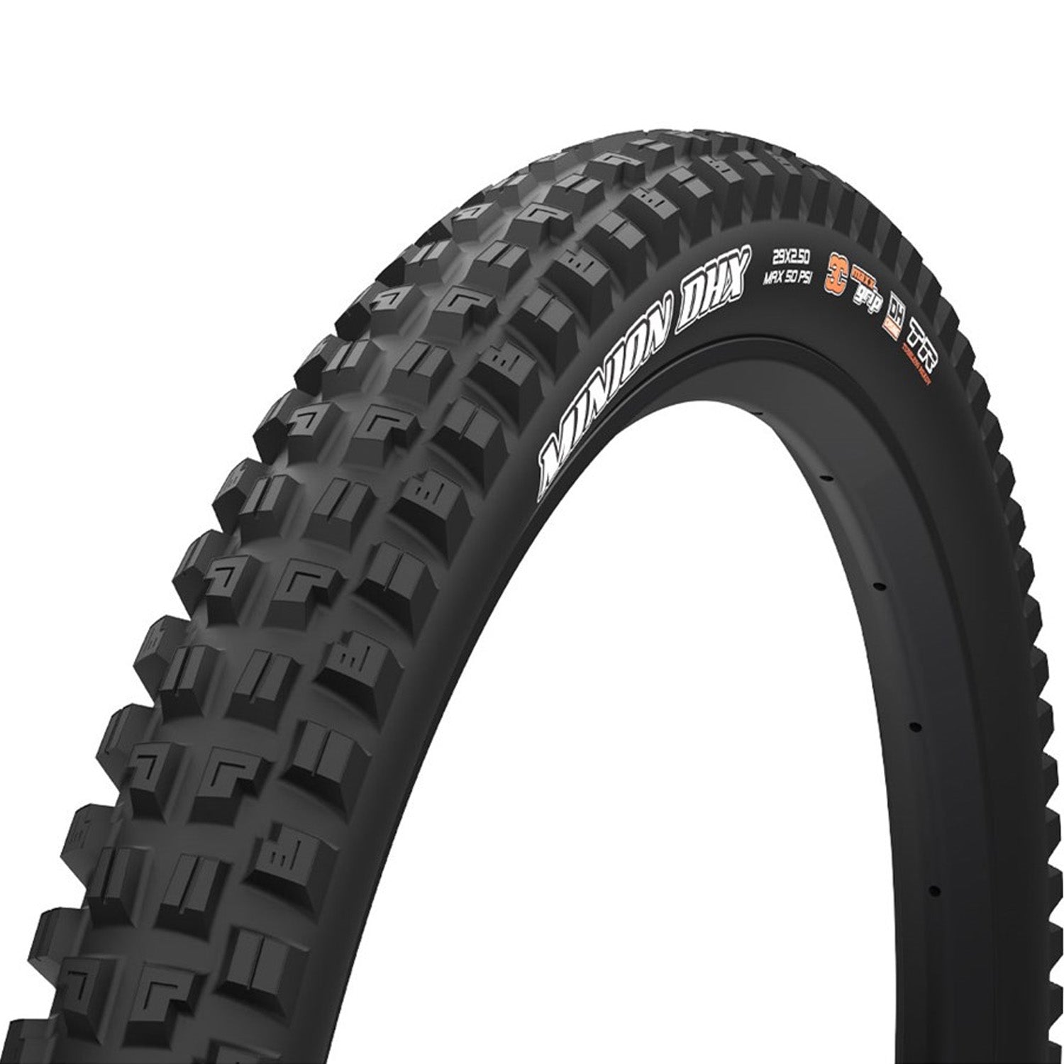 Maxxis Minion DHX 29 x 2.50 3CG DH TR 120 x 2 TPI E-50 Black