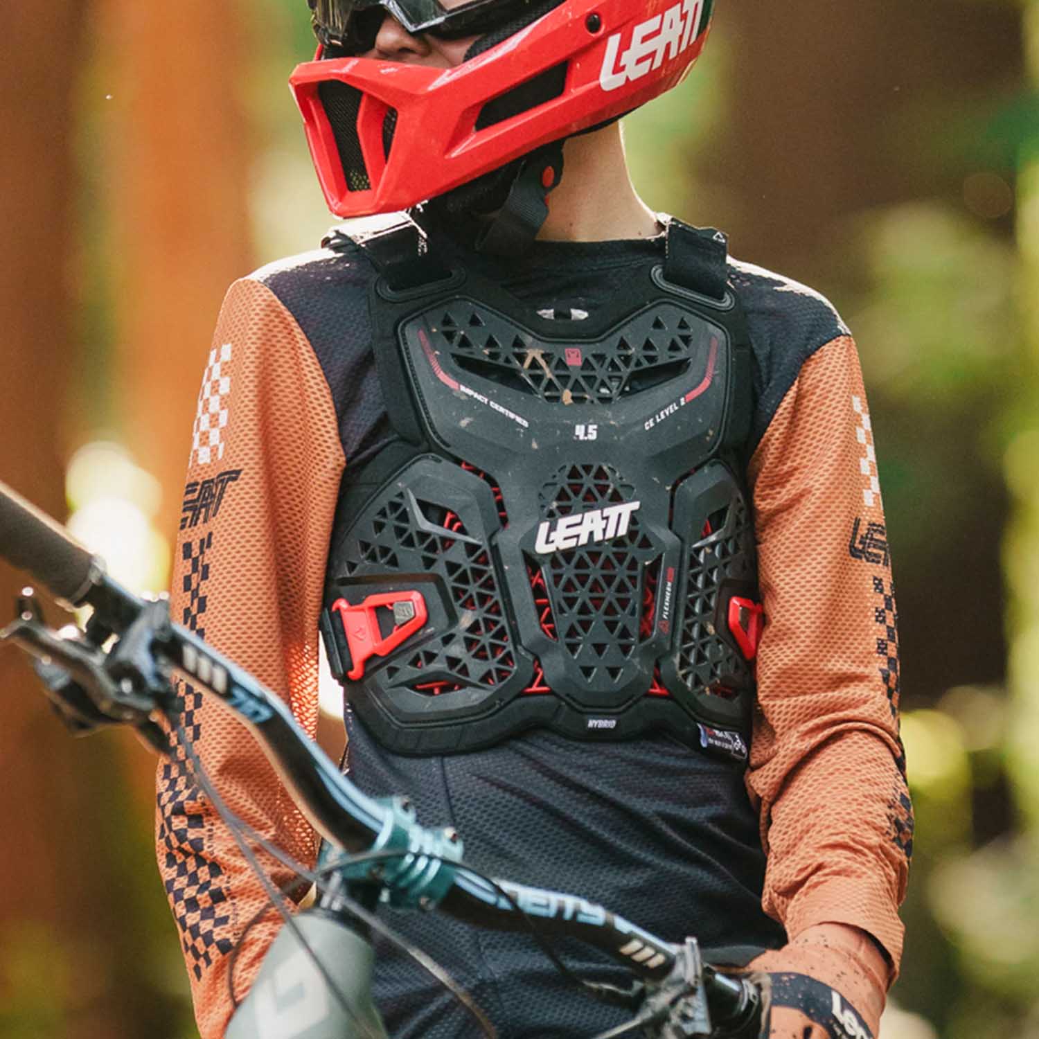 Leatt Chest Protector 4.5 Hybrid Junior Black - Ultimate Cycles Nowra