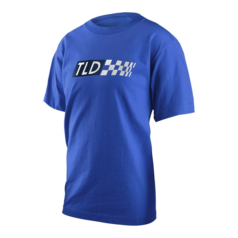 Tld Boxed Out Yth Tee Blue Y-Lge - Ultimate Cycles Nowra