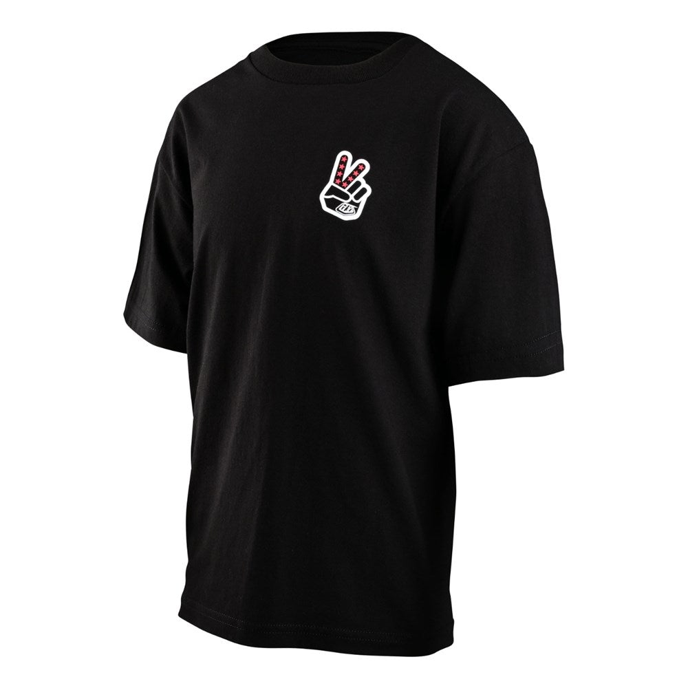 Tld Peace Out Yth Tee Black Y-Lge - Ultimate Cycles Nowra