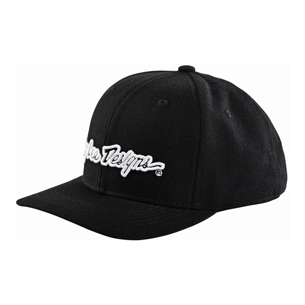 Tld 24.1 Signature Curve Hat Black / White Osfa - Ultimate Cycles Nowra