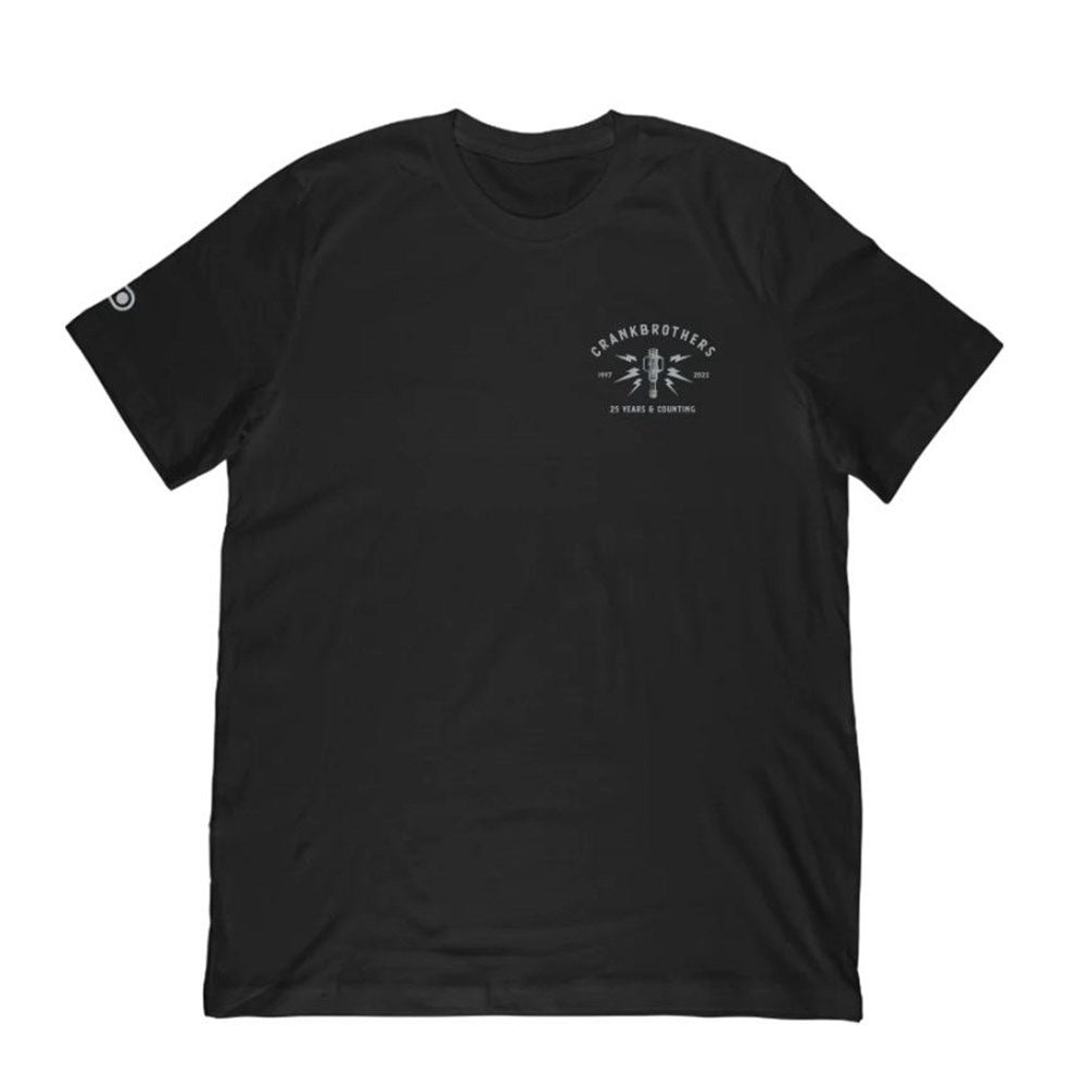 Crankbrothers Tee 25Th Anniversary Black Lge - Ultimate Cycles Nowra