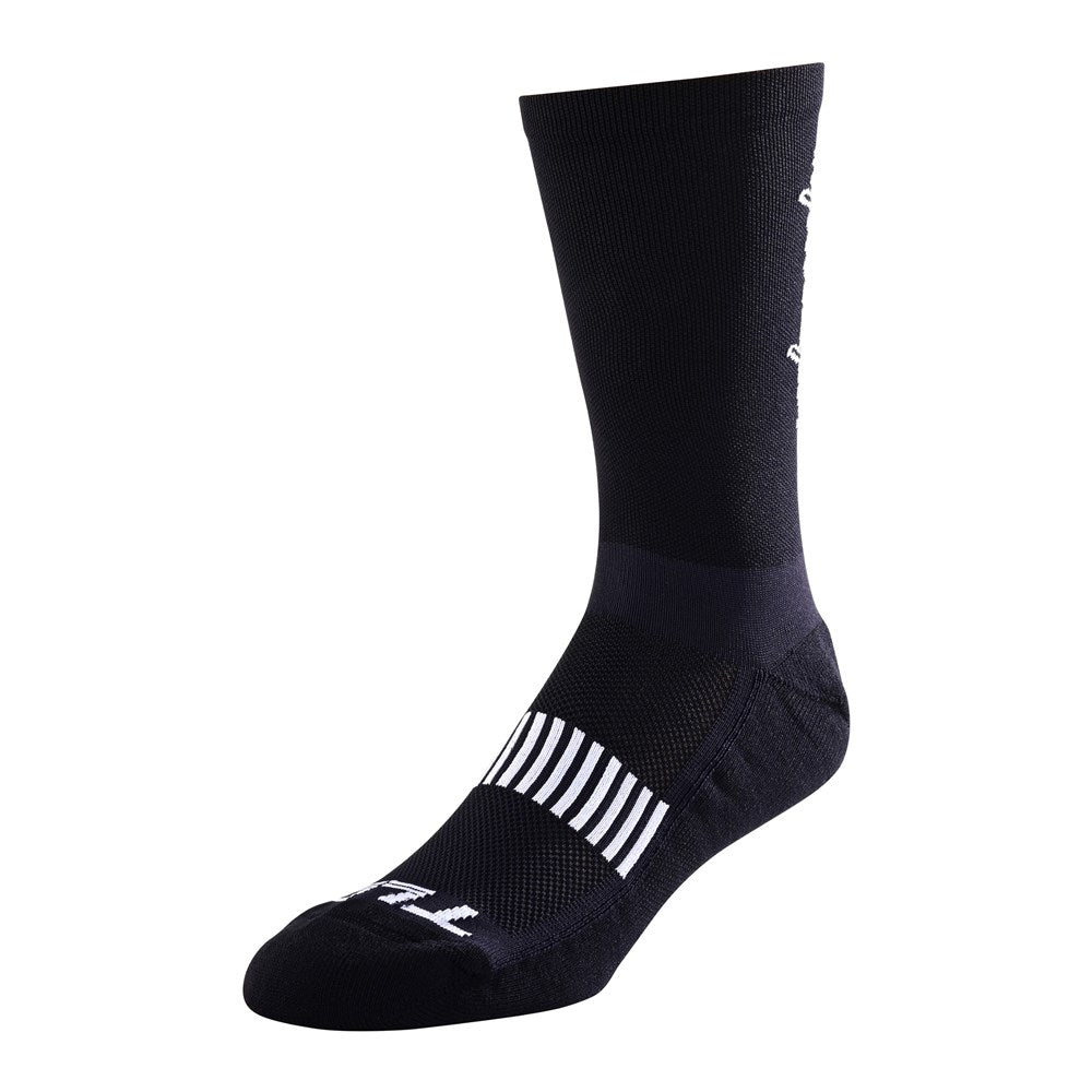Tld 24.1 Performance Crew Sock Signature Black Lge / Xlg (10-14) - Ultimate Cycles Nowra