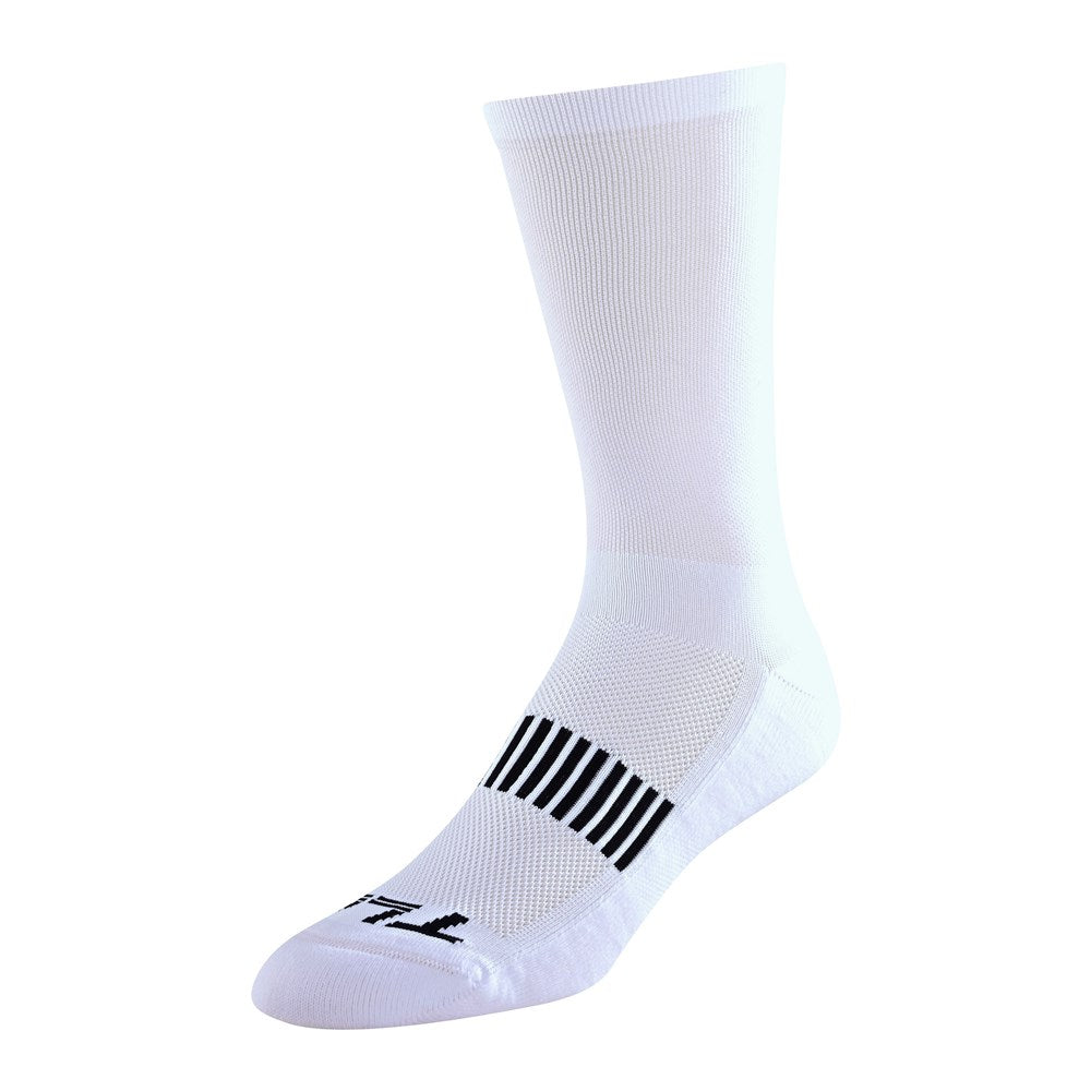Tld 24.1 Performance Crew Sock Signature White Sml / Med (5-9) - Ultimate Cycles Nowra