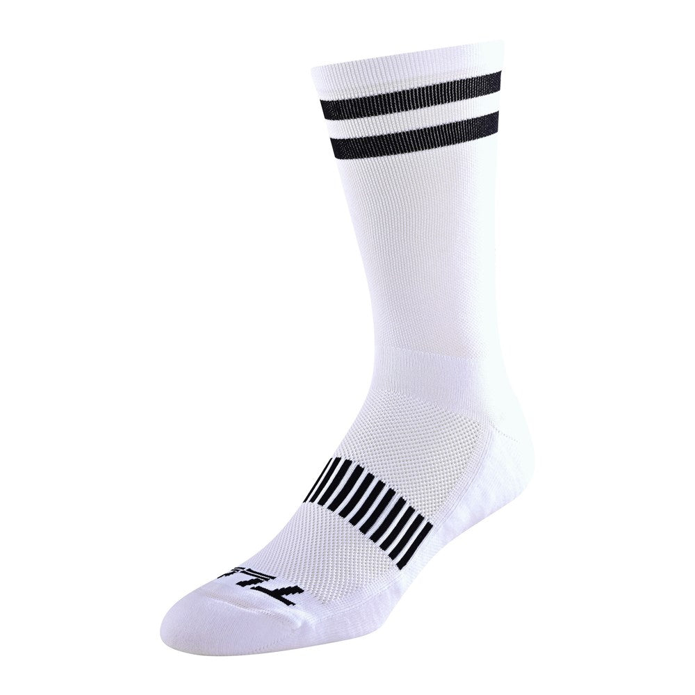 Tld 24.1 Performance Crew Sock Speed White Sml / Med (5-9) - Ultimate Cycles Nowra