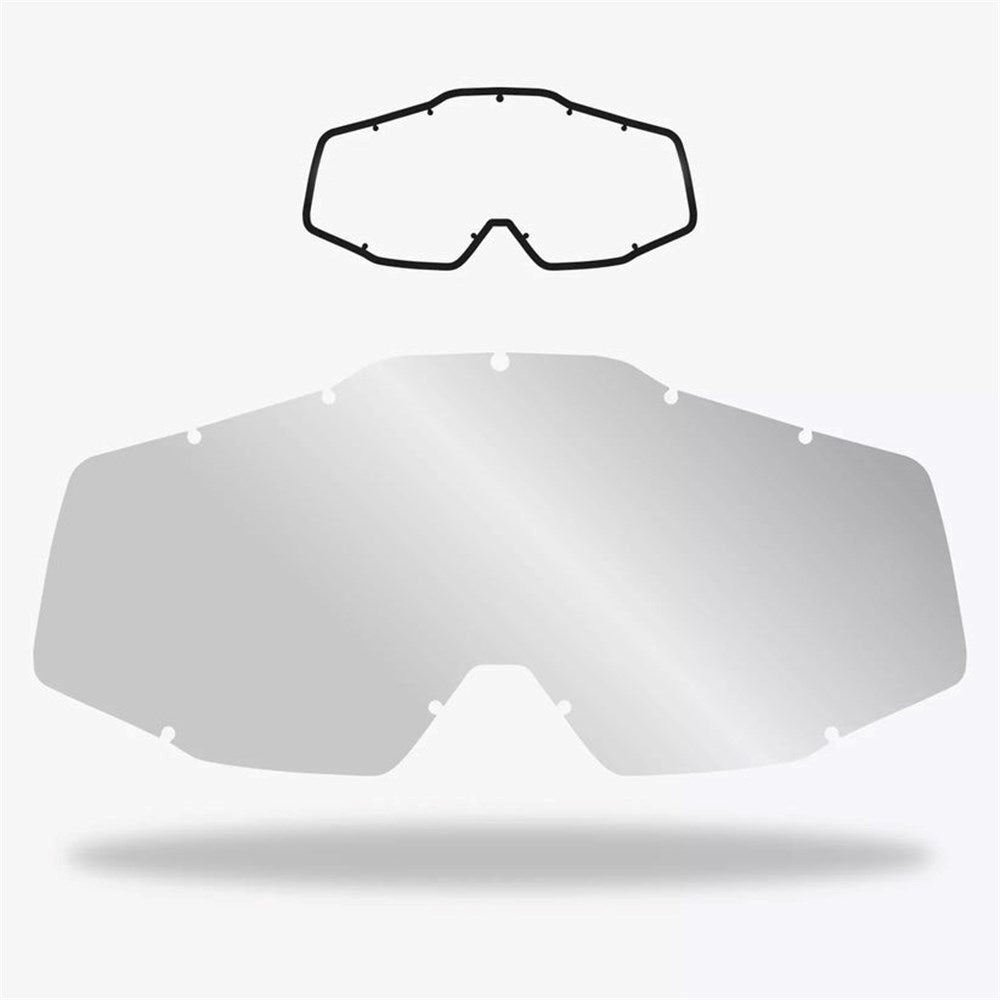 Armor Vision Impact Lens 100% Gen1 No Pegs Clear - Ultimate Cycles Nowra