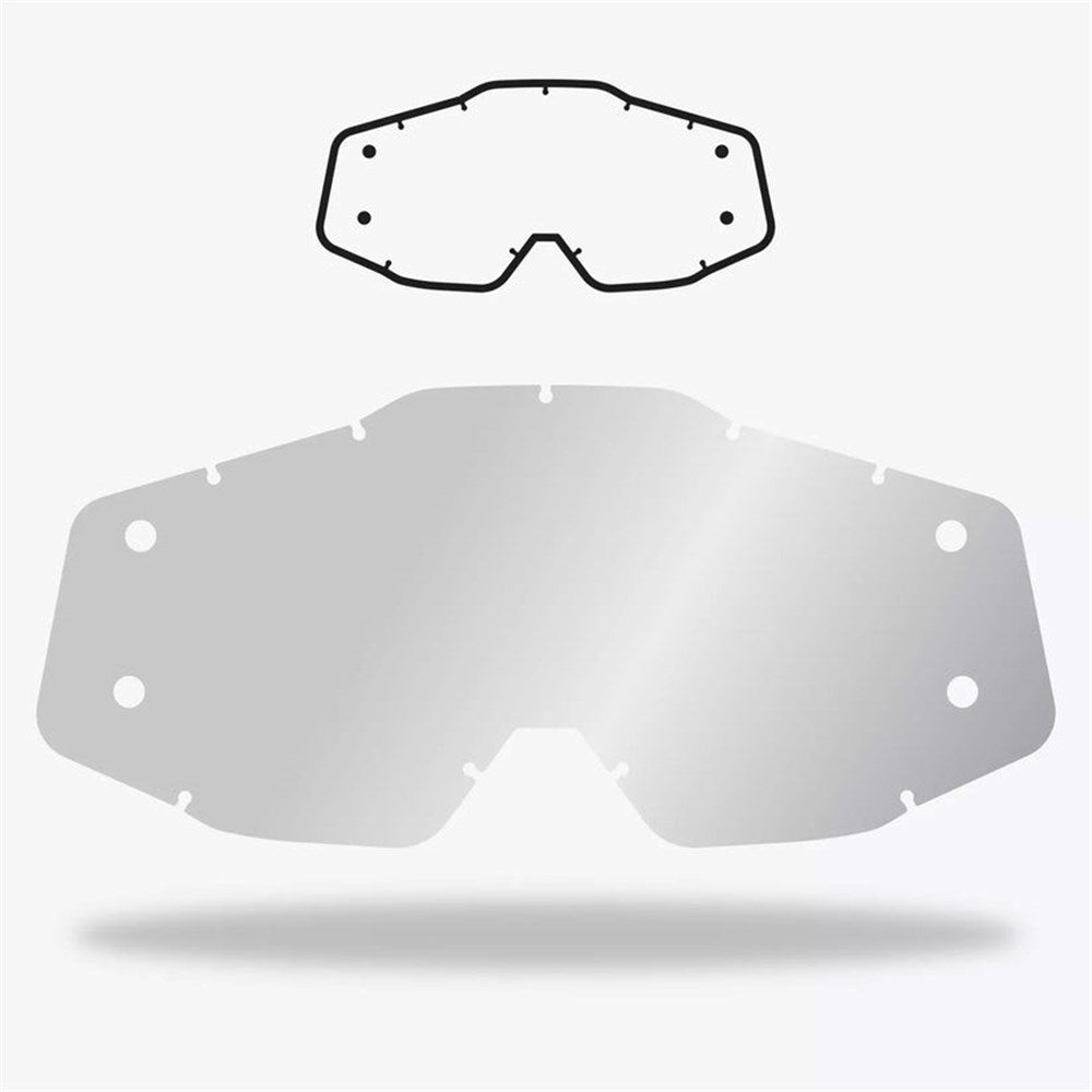 Armor Vision Impact Lens 100% Gen1 Roll Off Clear - Ultimate Cycles Nowra