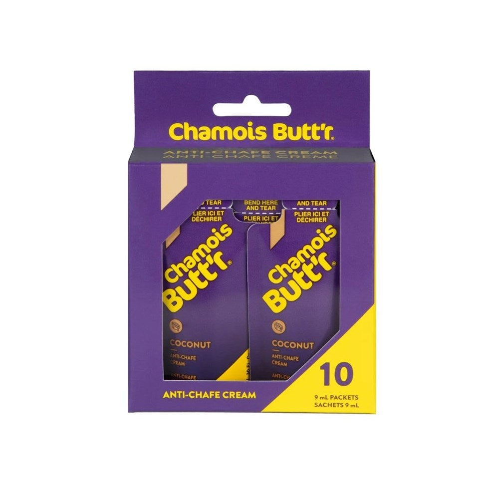 Chamois Buttr Coconut Anti-Chafe 9Ml - 10 Pack - Ultimate Cycles Nowra