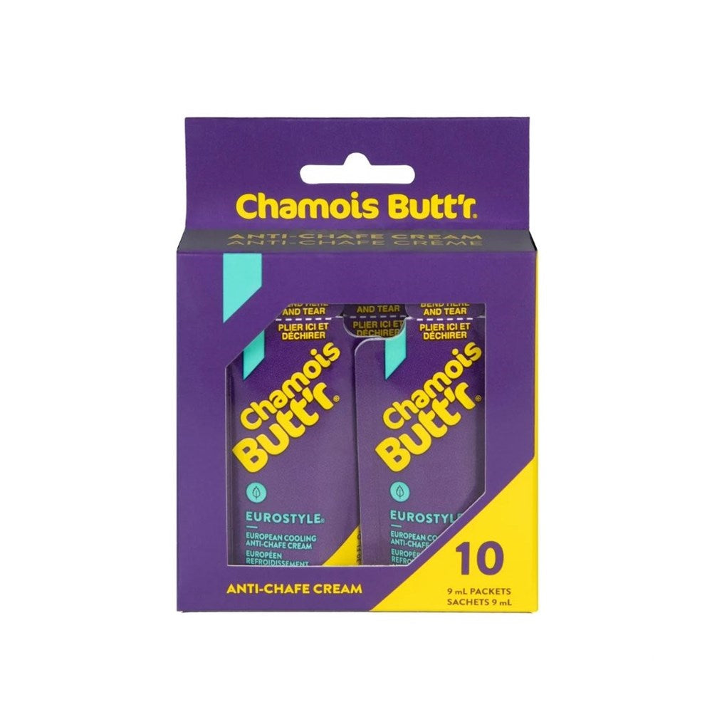 Chamois Buttr Eurostyle Anti-Chafe 9Ml - 10 Pack - Ultimate Cycles Nowra
