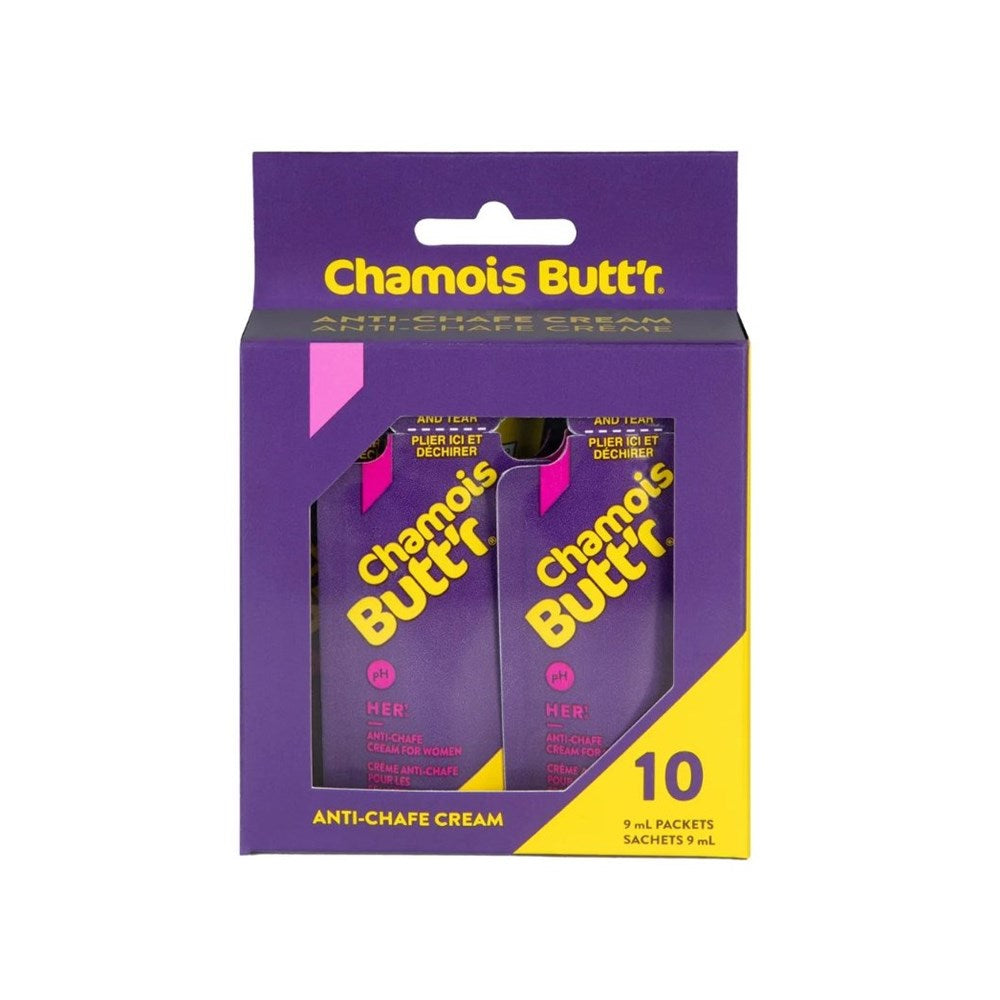 Chamois Buttr Her Anti-Chafe 9Ml - 10 Pack - Ultimate Cycles Nowra