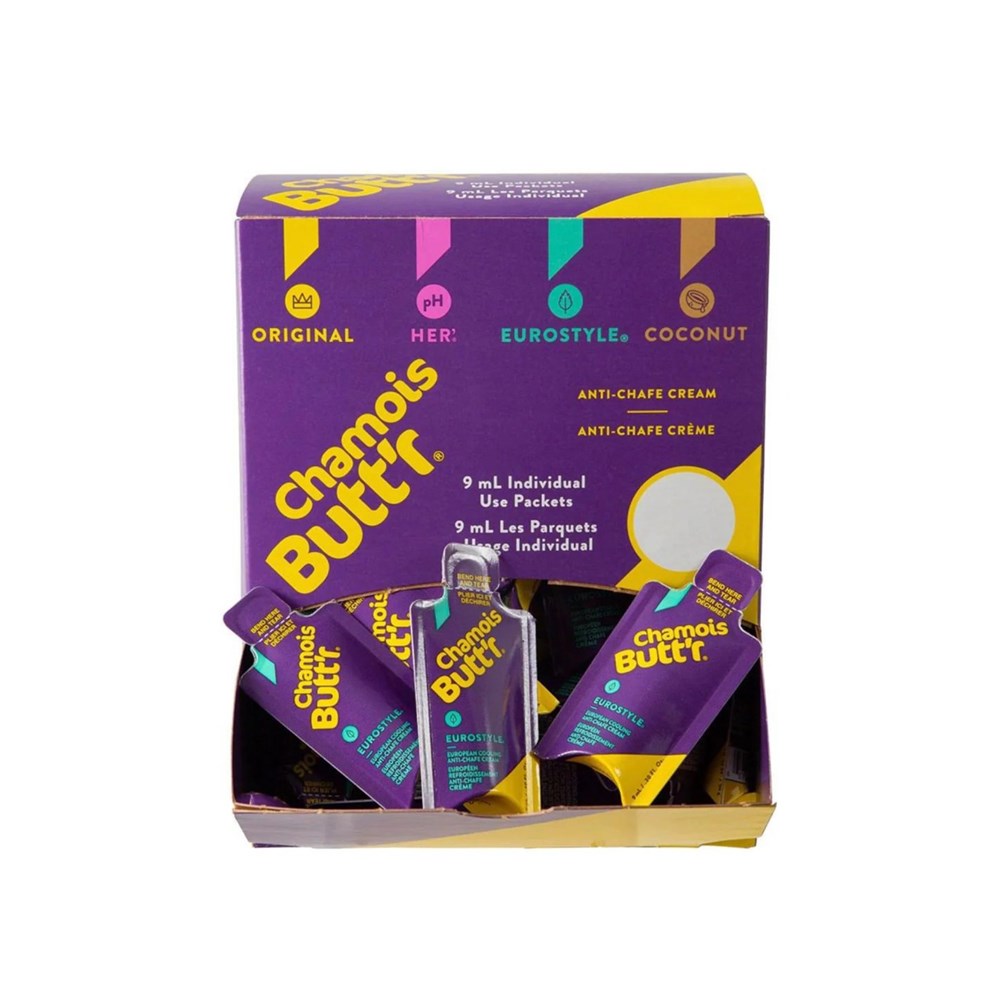 Chamois Buttr Eurostyle Anti-Chafe 9Ml - 75 Pack Incl Pop Display - Ultimate Cycles Nowra