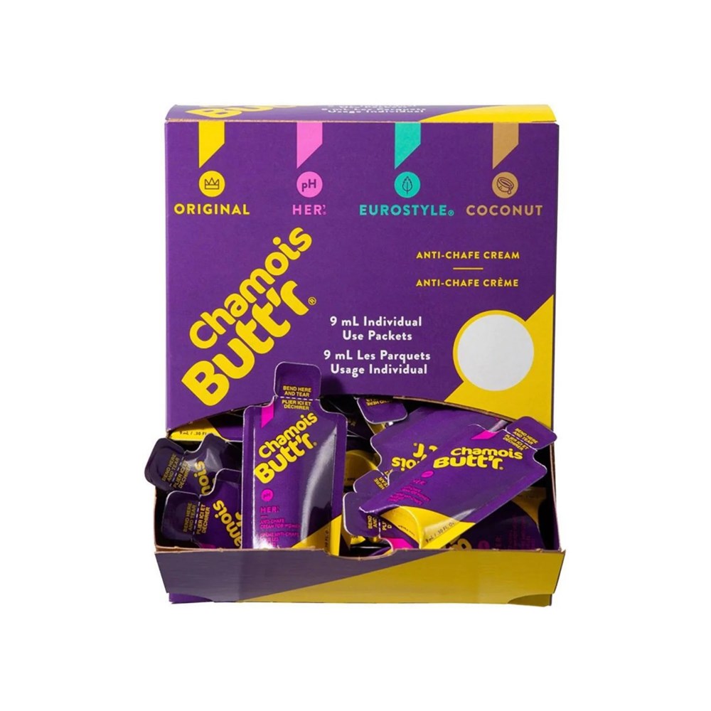 Chamois Buttr Her Anti-Chafe 9Ml - 75 Pack Incl Pop Display - Ultimate Cycles Nowra