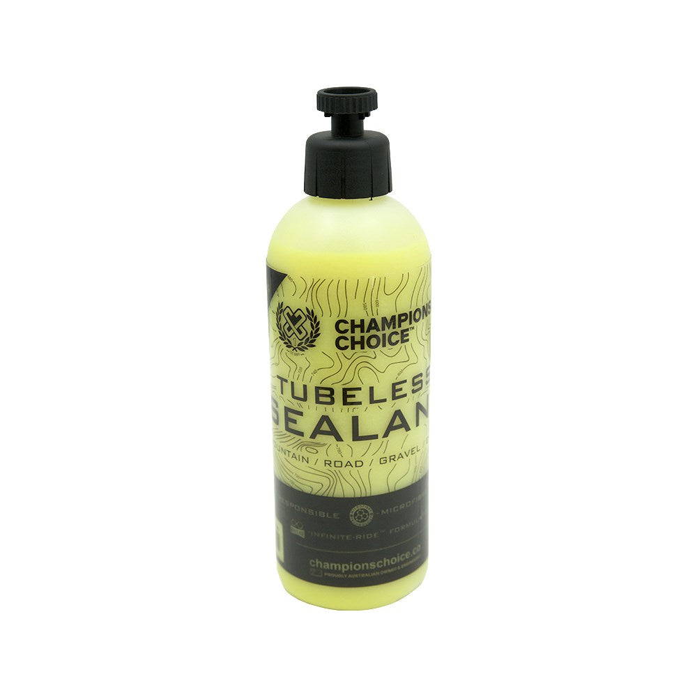 Champions Choice Aussie Made Sealant 500Ml Bott Inc Straw + Valve Tool (Box 6) - Ultimate Cycles Nowra