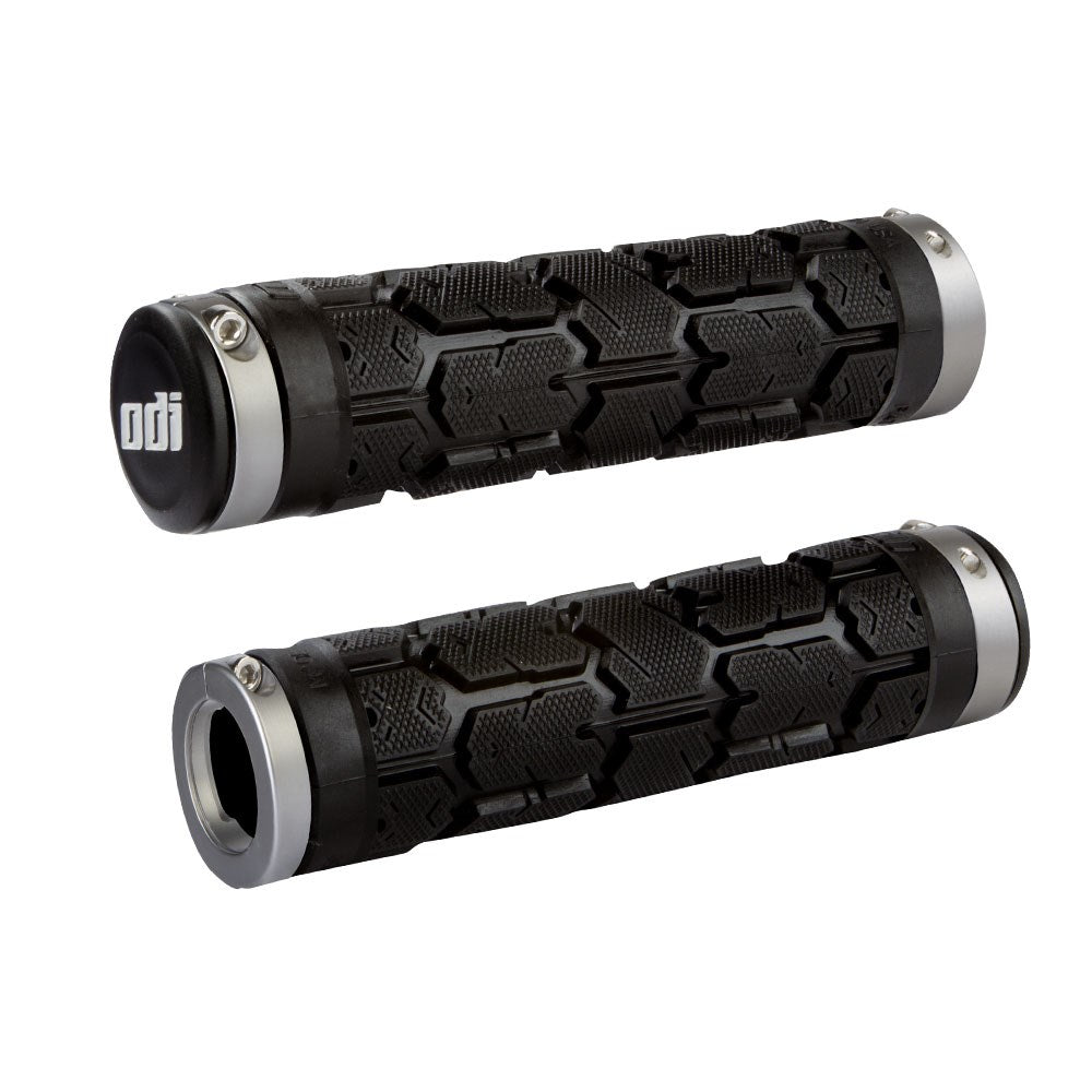 Odi Mtb Rogue Lock On Grip Black / Grey Clamp - Ultimate Cycles Nowra