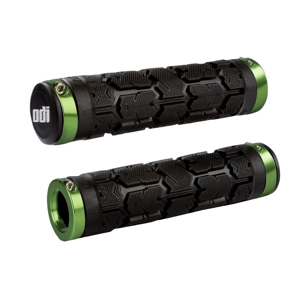Odi Mtb Rogue Lock On Grip Black / Green Clamp - Ultimate Cycles Nowra