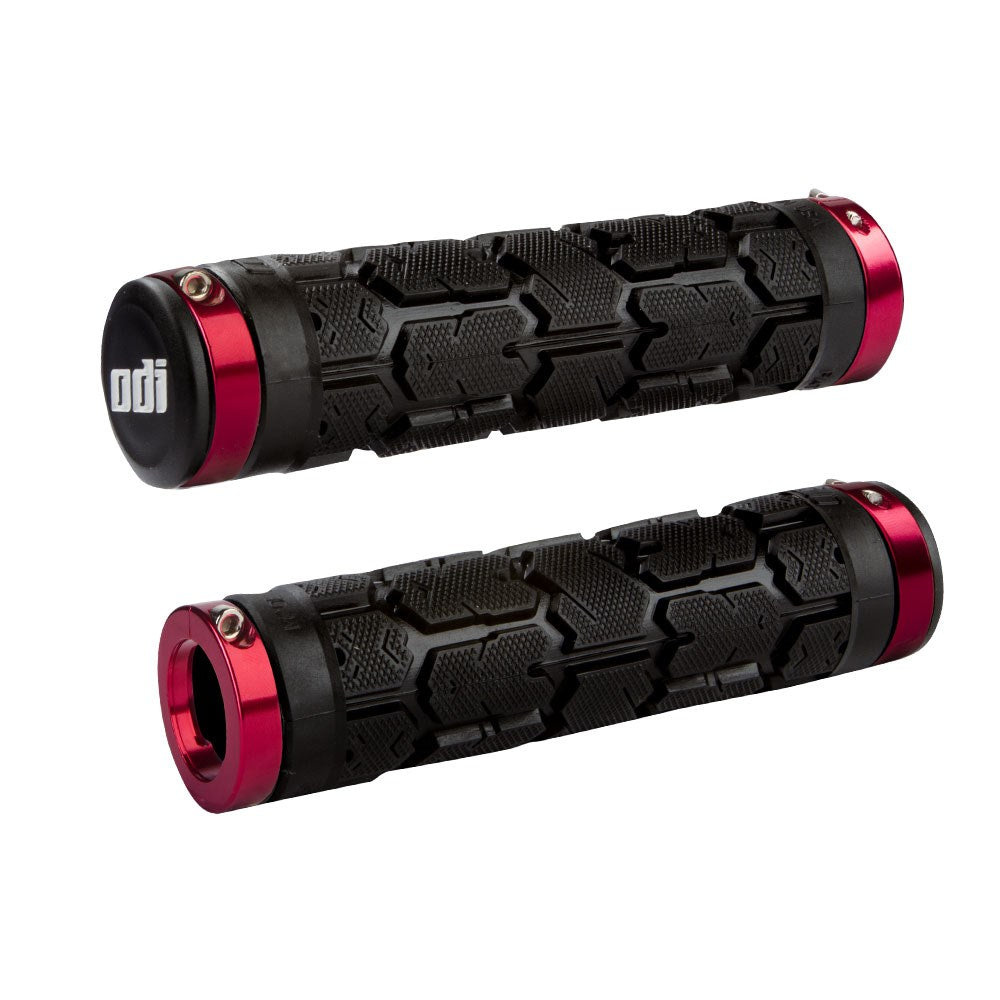 Odi Mtb Rogue Lock On Grip Black / Red Clamp - Ultimate Cycles Nowra