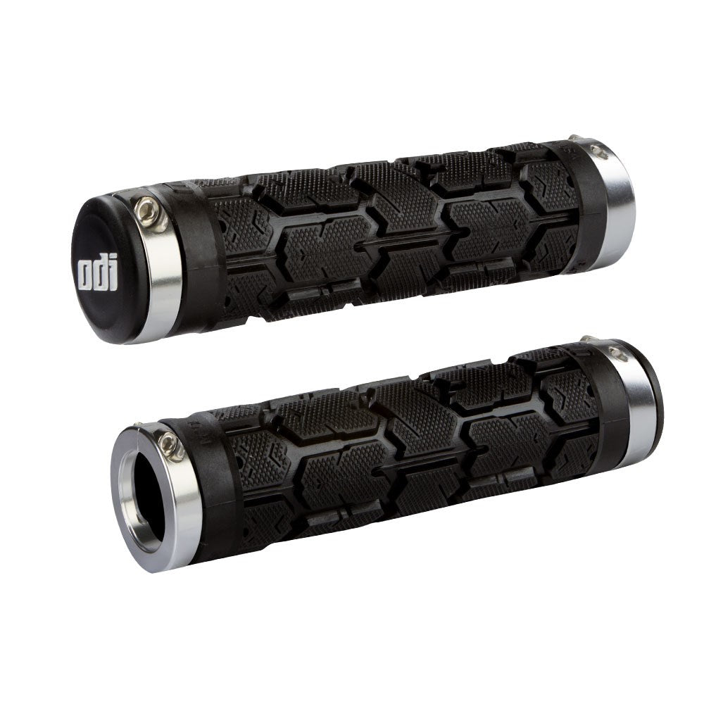 Odi Mtb Rogue Lock On Grip Black / Silver Clamp - Ultimate Cycles Nowra